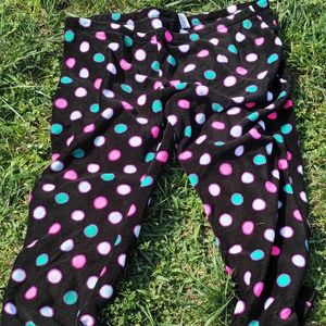 Polka dot green pink black pajamas Joe box